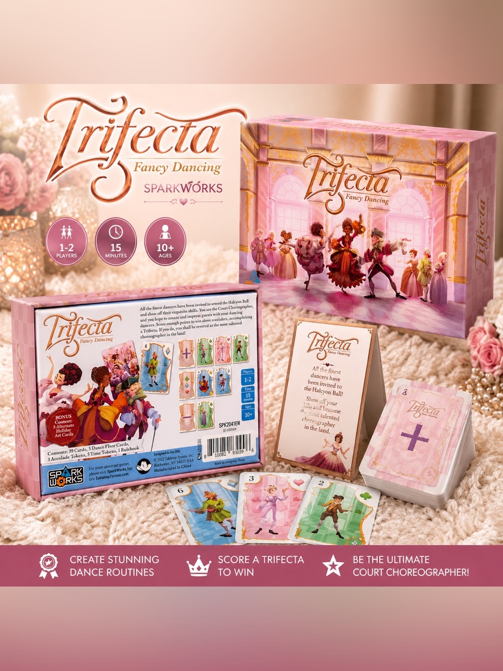 SparkWorks Trifecta Fancy Dancing Board Game | New & Sealed